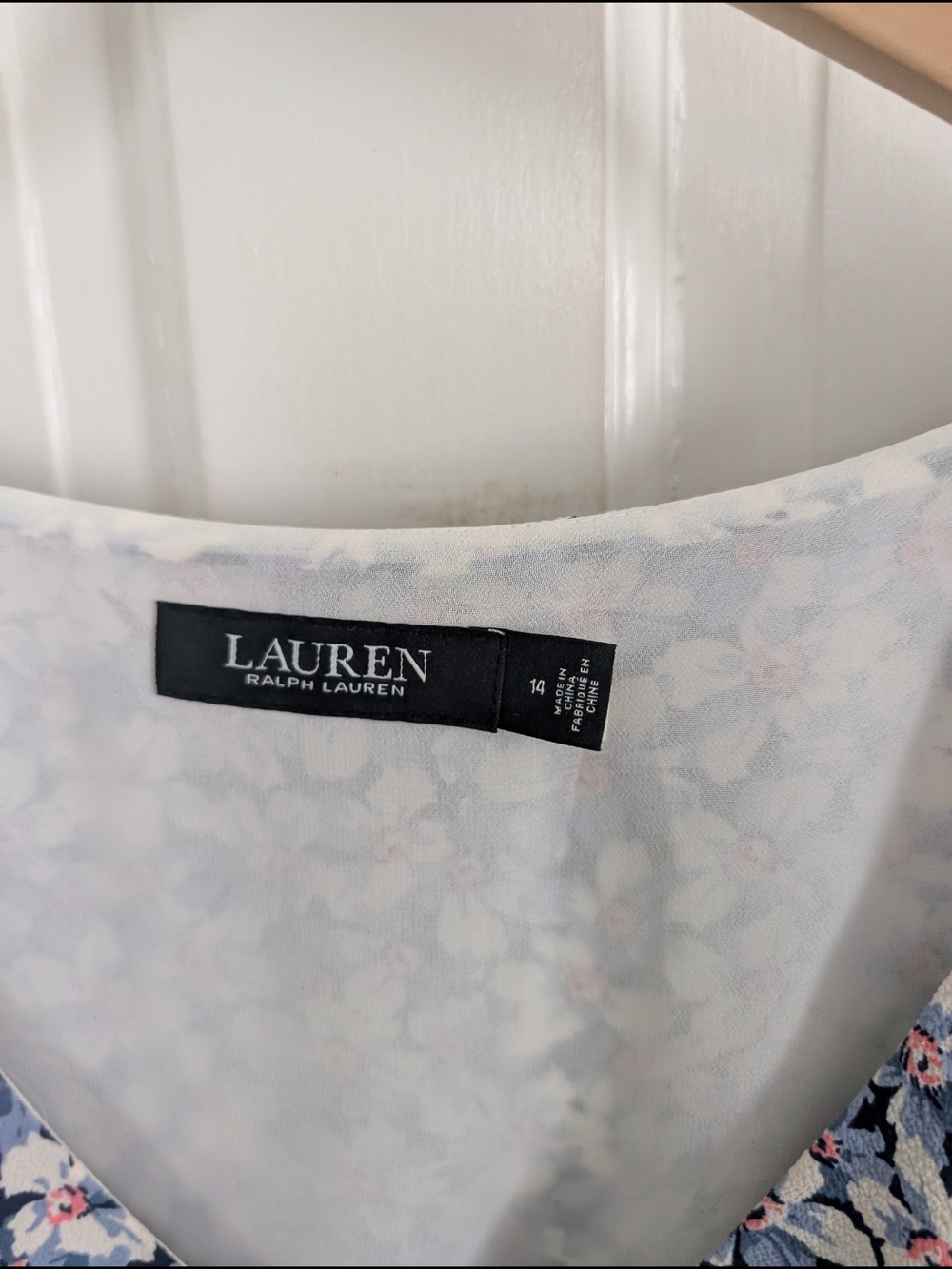 Ralph Lauren Blue Floral Maxi Dress - Picture 4 of 4